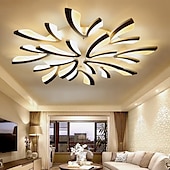 economico Lampade da soffitto con dimmer-plafoniera a led dimmerabile moderna dente di leone stile nordico lampada da soffitto in acrilico design minimalista a strati soggiorno luci della sala da pranzo ac220v solo dimmerabile con