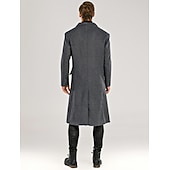 Χαμηλού Κόστους Ανδρική καμπαρντίνα-Ανδρικά Χειμερινό παλτό Μάλλινο Παλτό Πανωφόρι ΕΞΩΤΕΡΙΚΟΥ ΧΩΡΟΥ Γραφείο Χειμώνας Φθινόπωρο Πολυεστέρας Αντιανεμικό Ζεστό Εξωτερικά ενδύματα Ρούχα Κλασικό Πέτο