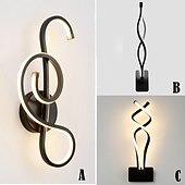 baratos Iluminação de Parede LED-Lightinthebox conduziu a lâmpada de parede moderna simples decoração criativa lâmpada de parede led hotel quarto lâmpada de cabeceira nórdico sala estar corredor lâmpada de parede ac220v