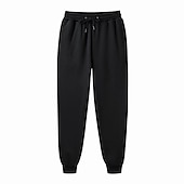 economico Pantaloni della tuta-Per uomo Pantaloni in pile Pantaloni della tuta Pareggiatore Design elastico con coulisse Informale Sportivo Giornaliero Comfort Morbido Tinta unica blu navy Aalbicocca Verde S M L