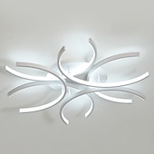 cheap Dimmable Ceiling Lights-60cm LED Ceiling Light Modern Nordic Geometric Flower Shapes Stylish Flush Mount Lights Living Room Dining Room Bedroom Metal Painted Finishes110-120V 220-240V