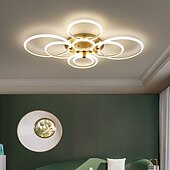 billige Taklamper med dimming-led taklampe sirkel ring nordisk gull akryl 2 3 5 6 hoder utvendig belysning stue taklampe enkel moderne kunst taklampe luksus ledet soverom lys ac220v