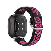 お買い得  Fitbitウォッチバンド-スマートウォッチバンド と互換性があります Fitbit Versa 4 Sense 2 Versa 3 Sense 合金 シリコーン スマートウォッチ ストラップ 弾性ある 調整可 ステンレス鋼のバックル スポーツバンド 置換 リストバンド