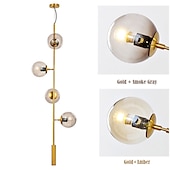 economico Modello a globo-4 6 teste lampada a sospensione oro stile nordico globo personalità bar lampada da tavolo moderna semplice fagiolo magico striscia di vetro decorazione natalizia ac220v ac110v
