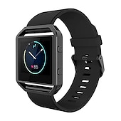Недорогие Ремешки для часов Fitbit-Умный ремешок для часов для Фитбит Блейз силиконовый Умные часы Ремень Мягкость Дышащий Классическая застежка Спортивный ремешок Ремешок для SmartWatch с футляром Замена Браслет