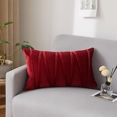 cheap Textured Throw Pillows-Decorative Toss Pillows Velvet Cover for Pillows Pillow Case Cover Home office Pillow Case Cover Modern Sample Room Cushion Cover Outdoor Cushion for Sofa Couch Bed Chair Pink Blue Sage Green Purple