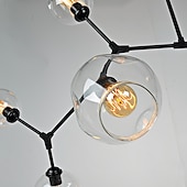 economico Lampadari-multi head magic bean lampadario caldo bianco luce creativa arte moderna soggiorno lampada heteromorphic nordic semplice sfera di vetro molecolare sala da pranzo ac110v ac220v