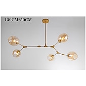 billige Globedesign-gren lys lysekrone 5/6/7/9/11 hoder led pendel moderne nordisk lysekrone stue spisestue soverom metall 110-120v 220-240v