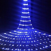 cheap Plug String Lights-1pc 3X3M IP44 Waterfall Curtain Led Fairy String Light Garland Water Flow Meteor Shower Rain Lights for Window Icicle Colorful Decor Lighting AC110V 120V 220V 230V 240V EU US Plug
