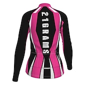 tanie Damskie koszulki-Damskie Kurtka rowerowa Koszulka rowerowa Długi rękaw Zima Rower Kurtka Dżersej Top z 3 tylnymi kieszeniami Kolarstwo górskie Kolarstwie szosowym Keep Warm Polarowa podszewka Zatrzymujący ciepło