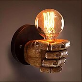 billige Vegglamper for innendørsbruk-lightinthebox antikk harpiks knyttneve vegglampe europeisk bar restaurant kafé dekorativ vegglampe venstre hånd høyre vegglampe juledekorasjon ac110v ac220v