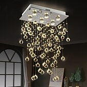 billige Lysekroner-50cm ledet krystall lysekrone moderne lantern desgin innfelt lys rustfritt stål galvanisert 110-120v 220-240v