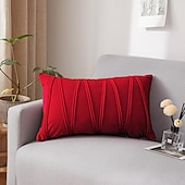 cheap Textured Throw Pillows-Decorative Toss Pillows Velvet Cover for Pillows Pillow Case Cover Home office Pillow Case Cover Modern Sample Room Cushion Cover Outdoor Cushion for Sofa Couch Bed Chair Pink Blue Sage Green Purple