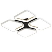abordables Plafonniers à intensité variable-plafonnier led moderne simple design carré de base formes géométriques 42 52 cm salon chambre encastré lumières métal peint finitions 110-120v 220-240v