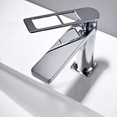 cheap Classical-Single Handle Bathroom Faucet, Painted Finishes/Electroplated/Chrome One Hole Centerset, Brass Bathroom Sink Faucet with Hollow Handle