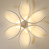 cheap Dimmable Ceiling Lights-60cm LED Ceiling Light Modern Nordic Geometric Flower Shapes Stylish Flush Mount Lights Living Room Dining Room Bedroom Metal Painted Finishes110-120V 220-240V