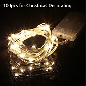 economico Striscie luci a batteria-2 m led luci stringa fata 100 pz 20 led luci filo di rame multi colore per la decorazione del regalo della camera da letto del partito di festa di nozze