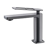 cheap Classical-Single Handle Bathroom Faucet, Painted Finishes/Electroplated/Chrome One Hole Centerset, Brass Bathroom Sink Faucet with Hollow Handle