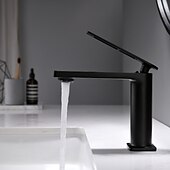 cheap Classical-Single Handle Bathroom Faucet, Painted Finishes/Electroplated/Chrome One Hole Centerset, Brass Bathroom Sink Faucet with Hollow Handle