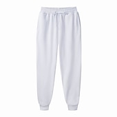 economico Pantaloni della tuta-Per uomo Pantaloni in pile Pantaloni della tuta Pareggiatore Design elastico con coulisse Informale Sportivo Giornaliero Comfort Morbido Tinta unica blu navy Aalbicocca Verde S M L