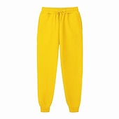 economico Pantaloni della tuta-Per uomo Pantaloni in pile Pantaloni della tuta Pareggiatore Design elastico con coulisse Informale Sportivo Giornaliero Comfort Morbido Tinta unica blu navy Aalbicocca Verde S M L