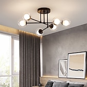 ieftine Design Glob-58cm plafon cu LED nordic design sputnik design negru aur glob design candelabru sticlă metal stil artistic sputnik vopsit industrial finisaje stil nordic artistic 110-120v 220-240v