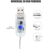olcso USB-tápellátás-ablak függöny zsinór lámpák 300 led csillogó csillag 3m x 3m függő tündérfények esküvői dekoráció 8 világítási mód hálószobához esküvői partihoz otthoni kert fali dekoráció usb tápellátás ir