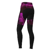 tanie Damskie spodnie, szorty i spódnice-Damskie Spodnie rowerowe Rower Majtki Rajstopy Kolarstwo górskie Kolarstwie szosowym Sport Graficzny Keep Warm Wkładka 3D Zatrzymujący ciepło Oddychający Żółty Czerwony Odzież Odzież rowerowa