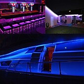 economico Controllo WiFi e musica-10m (2x5m) smart wifi app led strip light rgbw outdoor waterproof 600leds 5050smd funziona con alexa google con telecomando wifi
