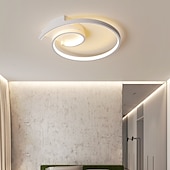 economico Lampade da soffitto con dimmer-42cm 52cm plafoniera a led design a spirale rotonda nuova lampada da camera da letto led new fashion semplice lampada da soffitto in camera studio personalizzato in alluminio lampade da sala da pranzo
