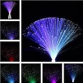 halpa Koristevalot-led valokuitu yövalo lampun väriä vaihtava koristelu kevyt joululahja 2w hääjuhliin kodin makuuhuoneen sisustus ilman akkua