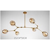 billige Globedesign-gren lys lysekrone 5/6/7/9/11 hoder led pendel moderne nordisk lysekrone stue spisestue soverom metall 110-120v 220-240v