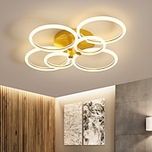 billige Taklamper med dimming-led taklampe sirkel ring nordisk gull akryl 2 3 5 6 hoder utvendig belysning stue taklampe enkel moderne kunst taklampe luksus ledet soverom lys ac220v