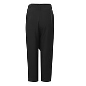 cheap Women&#039;s Dress Pants-Women&#039;s Normal Dress Pants Streetwear Casual Lounge Ankle-Length Mid Waist Solid Colored Patchwork Comfort Breathable Inelastic Work Daily Black Navy Blue Gray Fall &amp; Winter Slim