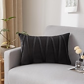 cheap Textured Throw Pillows-Decorative Toss Pillows Velvet Cover for Pillows Pillow Case Cover Home office Pillow Case Cover Modern Sample Room Cushion Cover Outdoor Cushion for Sofa Couch Bed Chair Pink Blue Sage Green Purple
