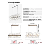 billige Øylys-9/12 hoder ledet anheng lys løvetann lysekrone fyrverkeri krystall lampe stue spisestue soverom lampe romantisk klesbutikk bar lampe 72cm 92 cm