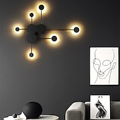 economico Luci da parete-lightinthebox luci da parete a led moderne in stile nordico da incasso plafoniere antiriflesso creativo soggiorno ufficio applique da parete in ferro 110-120v 220-240v 8 w