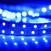 abordables Tiras de Luces LED-tiras de luces led flexibles 1m 2.5m 5m a prueba de agua o no a prueba de agua 5050 smd por metros 60 leds multicolor con fuente de alimentación de modo de conmutación dc12v