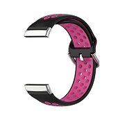 お買い得  Fitbitウォッチバンド-スマートウォッチバンド と互換性があります Fitbit Versa 4 Sense 2 Versa 3 Sense 合金 シリコーン スマートウォッチ ストラップ 弾性ある 調整可 ステンレス鋼のバックル スポーツバンド 置換 リストバンド