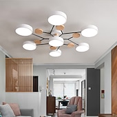 Недорогие Люстры-4/6/7 head macarone led потолочный светильник зеленый серый белый северный стиль регулируемый свет потолочный светильник простой журнал спальня лампа ac220v