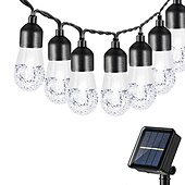 cheap Solar String Lights-Outdoor Waterproof Bubbles String Lights,Colorful Solar-Powered String Lights 5/6/7/10M Christmas Decor for Patios &amp; Gardens