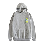 cheap Men&#039;s 3D Hoodies-Men&#039;s Print Long Sleeve Sweatshirts  Crew Neck Cool Designer Winter Black A Black B Pink A Clothing Apparel Designer Plus Size S M L XL XXL XXXL