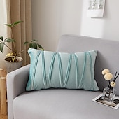 cheap Textured Throw Pillows-Decorative Toss Pillows Velvet Cover for Pillows Pillow Case Cover Home office Pillow Case Cover Modern Sample Room Cushion Cover Outdoor Cushion for Sofa Couch Bed Chair Pink Blue Sage Green Purple