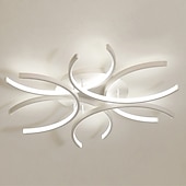 cheap Dimmable Ceiling Lights-60cm LED Ceiling Light Modern Nordic Geometric Flower Shapes Stylish Flush Mount Lights Living Room Dining Room Bedroom Metal Painted Finishes110-120V 220-240V
