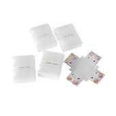お買い得  ランプベース＆コネクタ-5パック2ピンLEDライトストリップコネクタ8mm10mm配線なしギャップレスはんだレスアダプタ端子延長smd5050 2835 3528 4040LEDモノクロストリップ用