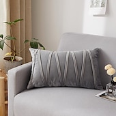cheap Textured Throw Pillows-Decorative Toss Pillows Velvet Cover for Pillows Pillow Case Cover Home office Pillow Case Cover Modern Sample Room Cushion Cover Outdoor Cushion for Sofa Couch Bed Chair Pink Blue Sage Green Purple