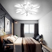 economico Lampade da soffitto con dimmer-plafoniera a led dimmerabile moderna dente di leone stile nordico lampada da soffitto in acrilico design minimalista a strati soggiorno luci della sala da pranzo ac220v solo dimmerabile con