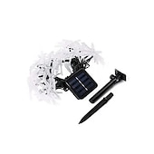 cheap Solar String Lights-Dragonfly Solar String Lights Outdoor 6.5M 30LEDs Waterproof Solar Fairy Lights 8 Modes Decorative Lights for Patio Garden Yard Fence Wedding Christmas Party Warm White RGB Multicolor