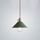 voordelige Eilandlichten-22 cm led hanglamp modern nordic enkel ontwerp wit geel groen grijs blauw roze metaal geverfde afwerkingen 110-120v 220-240v
