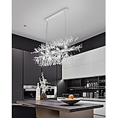 billige Øylys-9/12 hoder ledet anheng lys løvetann lysekrone fyrverkeri krystall lampe stue spisestue soverom lampe romantisk klesbutikk bar lampe 72cm 92 cm